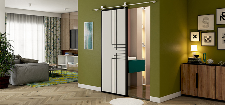 sliding bathroom door installation in Vallejo